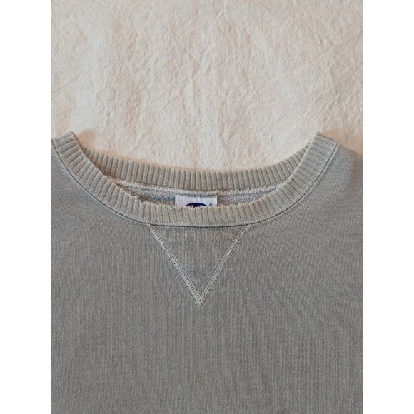 Champion Vintage 90s Faded Green Single V Crewneck Sweatshirt / Size L - Picture 4 of 15